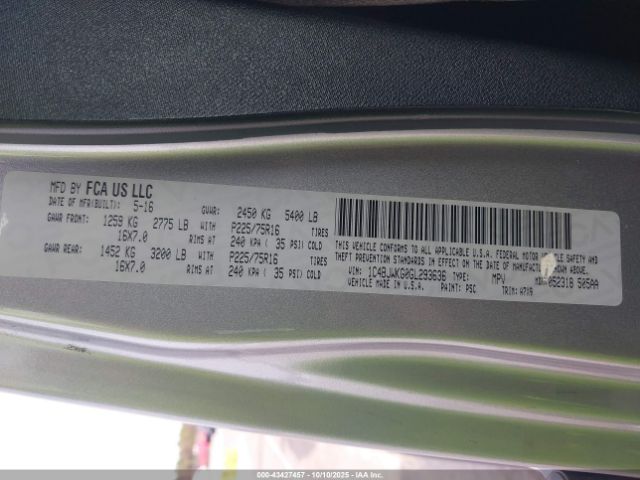 2016 JEEP WRANGLER UNLIMITED 1C4BJWKG0GL293636 Photo 8