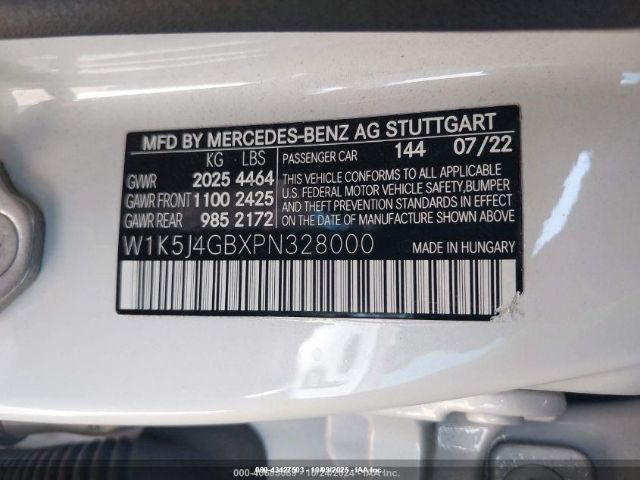 2023 MERCEDES-BENZ CLA 250 COUPE W1K5J4GBXPN328000 Photo 8