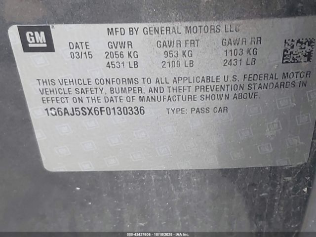 2015 CADILLAC ATS 1G6AJ5SX6F0130336 Photo 8