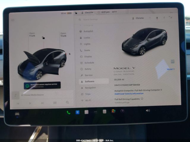 2021 TESLA MODEL Y 5YJYGDEEXMF186468 Photo 6