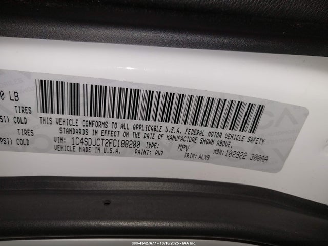 Dodge Durango R/t 2015 1C4SDJCT2FC188200 Image 9
