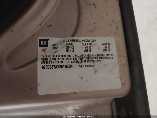 2005 CADILLAC STS 1G6DC67AX50140884 Photo 8