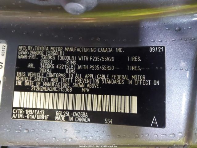 2022 LEXUS RX 350 2T2HZMDA3NC315368 Photo 8