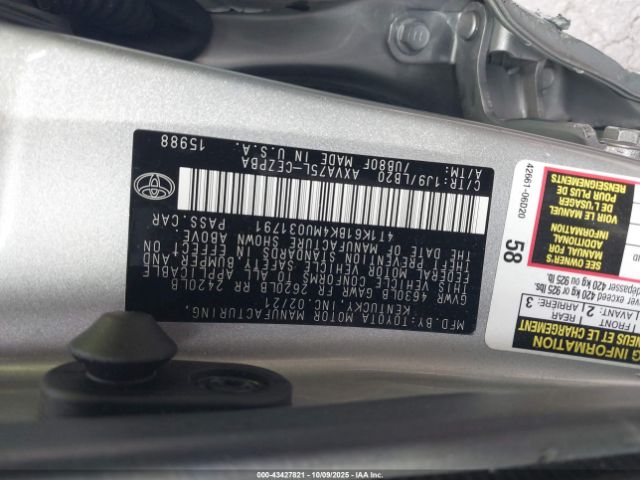 2021 TOYOTA CAMRY 4T1K61BK4MU031791 Photo 8