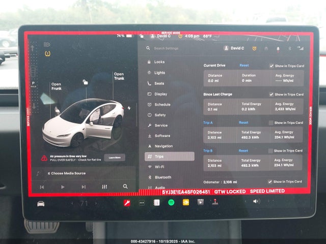 2025 TESLA MODEL 3 5YJ3E1EA4SF026451 Photo 6