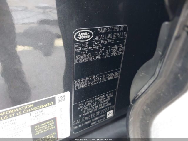 2023 LAND ROVER DEFENDER SALEWEEE0P2223118 Photo 8