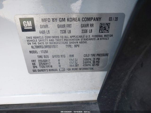 2021 CHEVROLET TRAILBLAZER KL79MRSL9MB010511 Photo 8