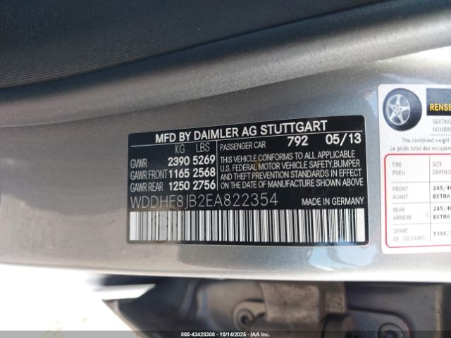 2014 MERCEDES-BENZ E 350 WDDHF8JB2EA822354 Photo 8