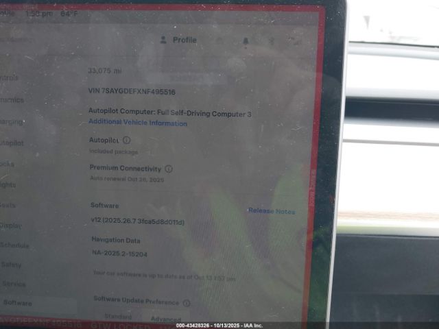 2022 TESLA MODEL Y 7SAYGDEFXNF495516 Photo 6