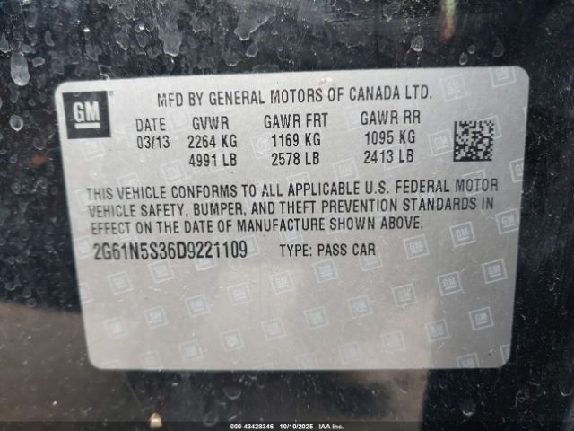 2013 CADILLAC XTS 2G61N5S36D9221109 Photo 8