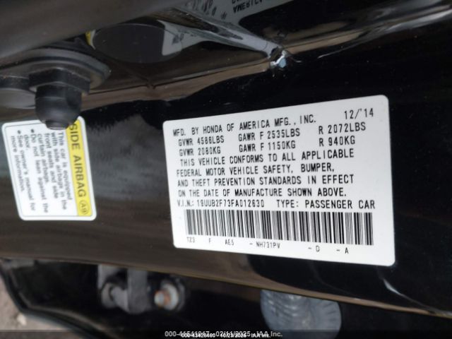 2015 ACURA TLX 19UUB2F73FA012630 Photo 8