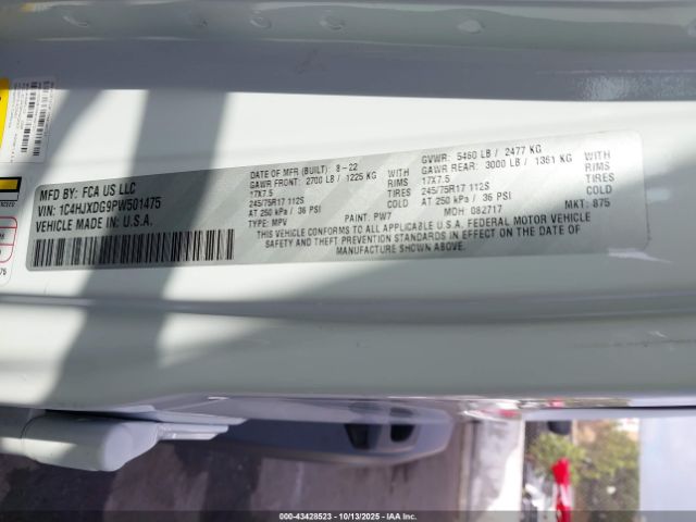 2023 JEEP WRANGLER 1C4HJXDG9PW501475 Photo 8