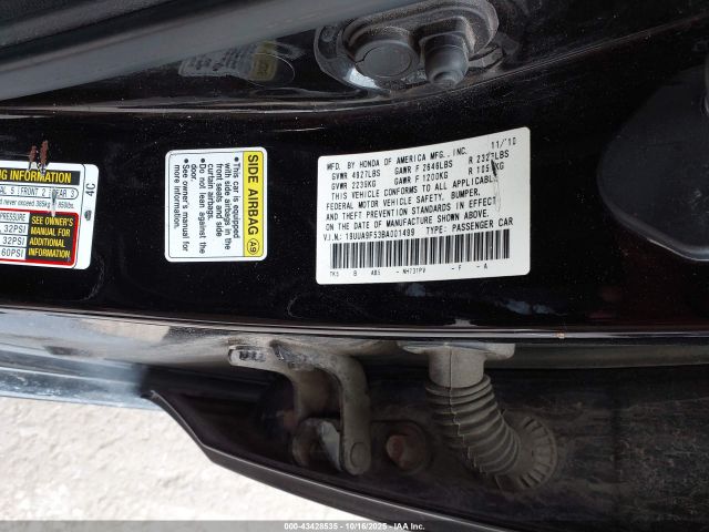 2011 ACURA TL 19UUA9F53BA001499 Photo 8