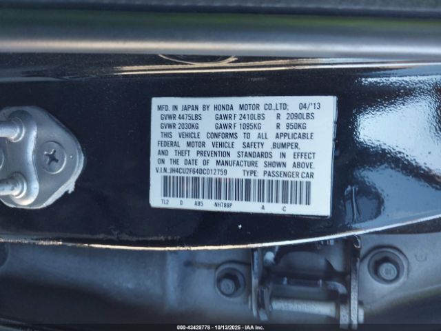 2013 ACURA TSX JH4CU2F64DC012759 Photo 8