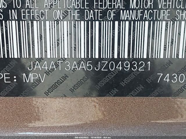 2018 MITSUBISHI ECLIPSE CROSS JA4AT3AA5JZ049321 Photo 8