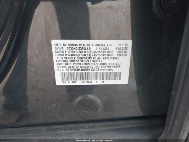 2016 ACURA MDX 5FRYD3H46GB013393 Photo 8