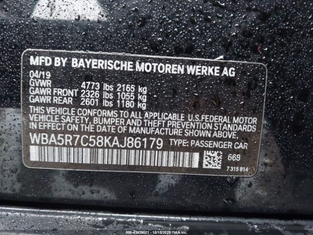 2019 BMW 330I WBA5R7C58KAJ86179 Photo 8