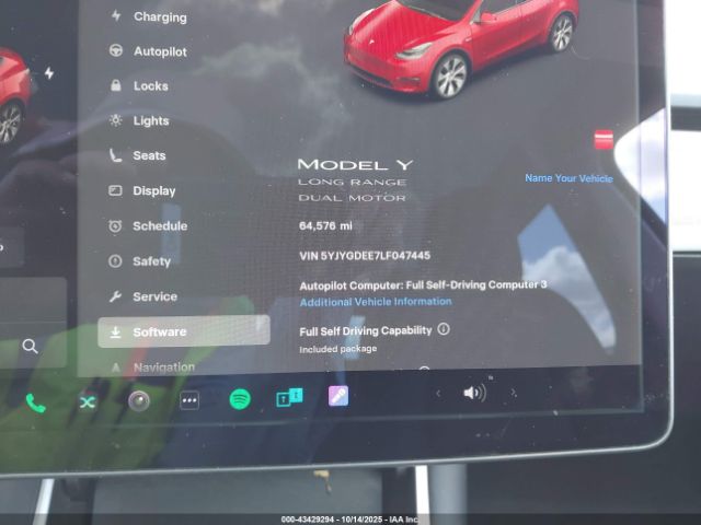 2020 TESLA MODEL Y 5YJYGDEE7LF047445 Photo 6
