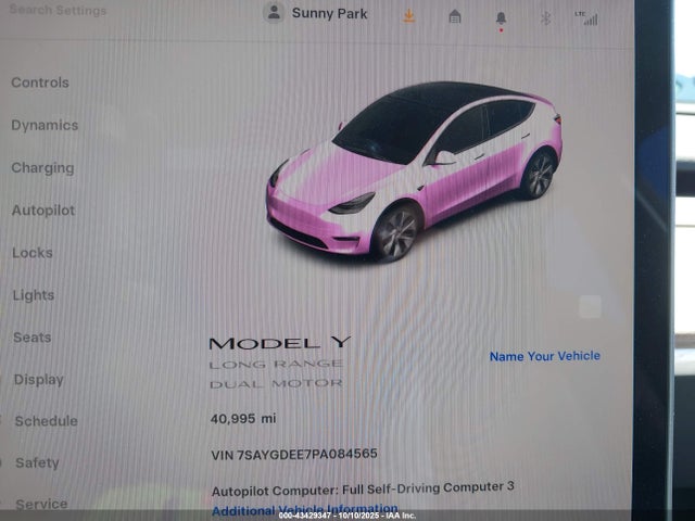 2023 TESLA MODEL Y 7SAYGDEE7PA084565 Photo 6