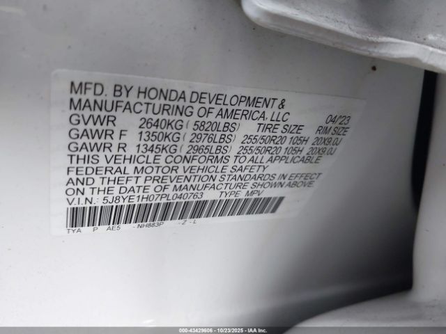 2023 ACURA MDX 5J8YE1H07PL040763 Photo 8