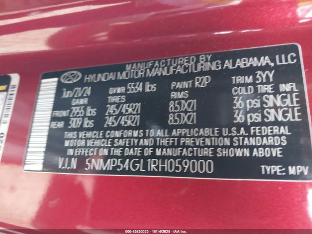 2024 HYUNDAI SANTA FE 5NMP54GL1RH059000 Photo 8