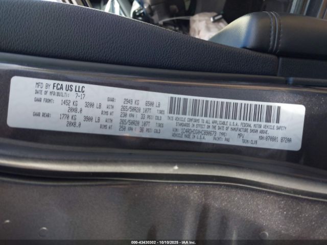 2017 DODGE DURANGO 1C4RDHDG0HC890673 Photo 8