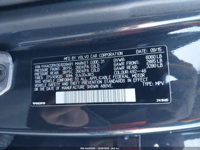 2016 VOLVO XC90 YV4A22PK0G1028481 Photo 8