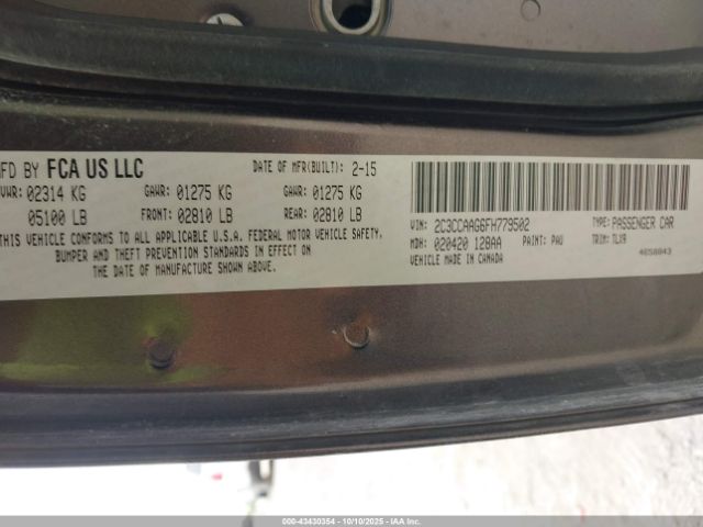 2015 CHRYSLER 300 2C3CCAAG6FH779502 Photo 8