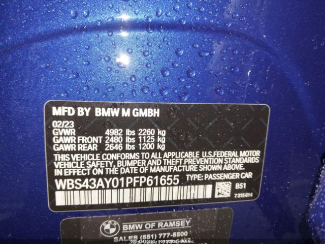 2023 BMW M3 WBS43AY01PFP61655 Photo 8