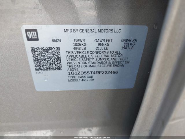 2024 CHEVROLET MALIBU 1G1ZD5ST4RF223466 Photo 8