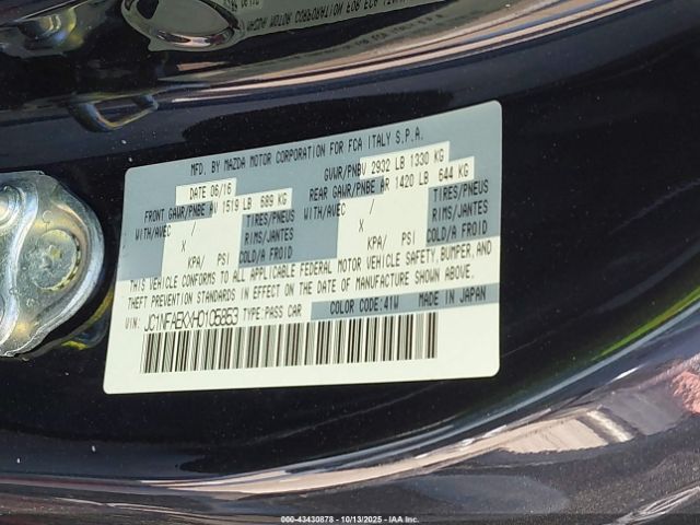 2017 FIAT 124 SPIDER JC1NFAEKXH0105853 Photo 8