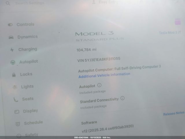 2019 TESLA MODEL 3 5YJ3E1EA8KF311055 Photo 6