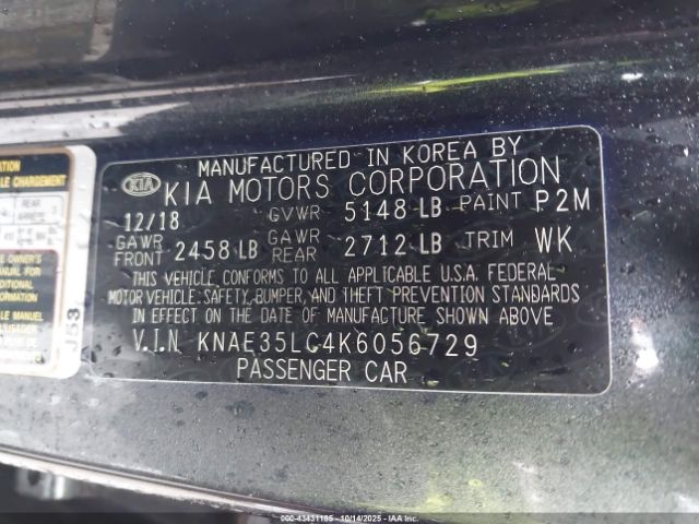 2019 KIA STINGER KNAE35LC4K6056729 Photo 8