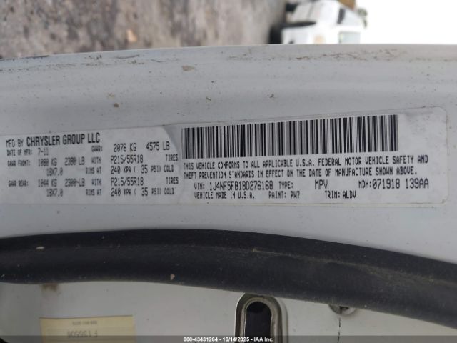 2011 JEEP COMPASS 1J4NF5FB1BD276168 Photo 8