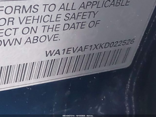 2019 AUDI Q8 WA1EVAF1XKD022526 Photo 8