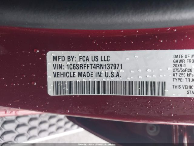 2024 RAM 1500 1C6SRFFT4RN137971 Photo 8