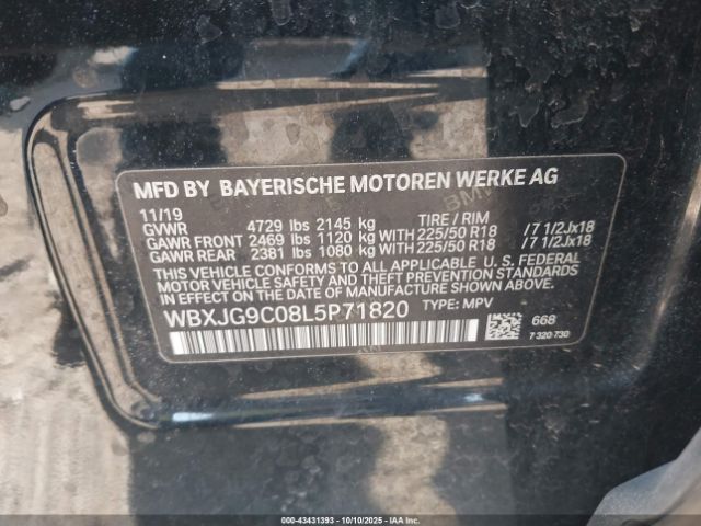 2020 BMW X1 WBXJG9C08L5P71820 Photo 8