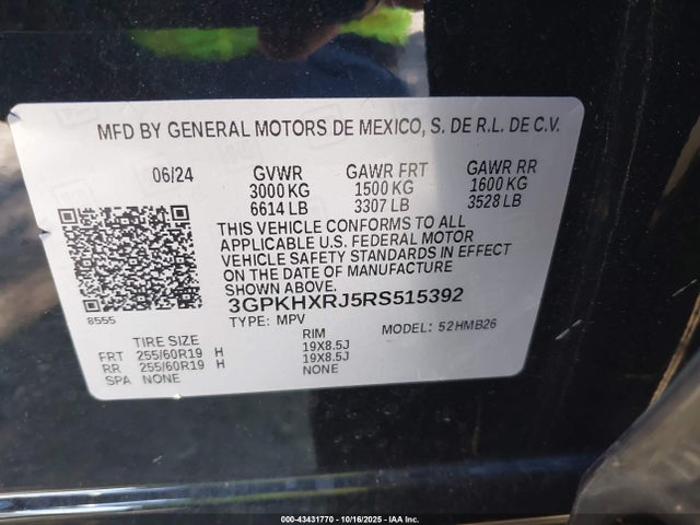 3GPKHXRJ5RS515392 Honda Prologue Touring