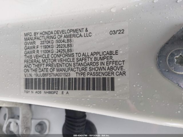 2022 ACURA TLX 19UUB6F57NA001523 Photo 8