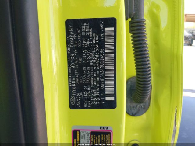 2024 HYUNDAI KONA KM8HE3A34RU114986 Photo 8