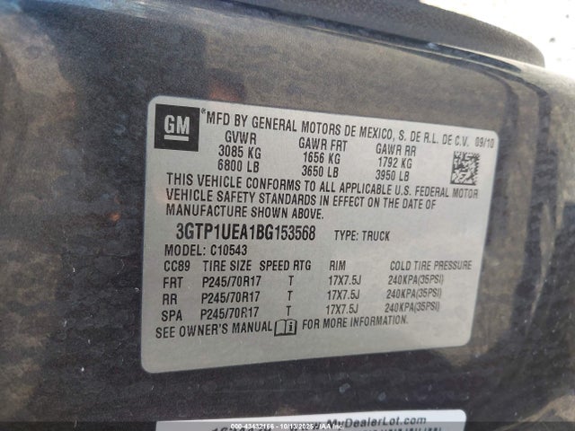 2011 GMC SIERRA 1500 3GTP1UEA1BG153568 Photo 8