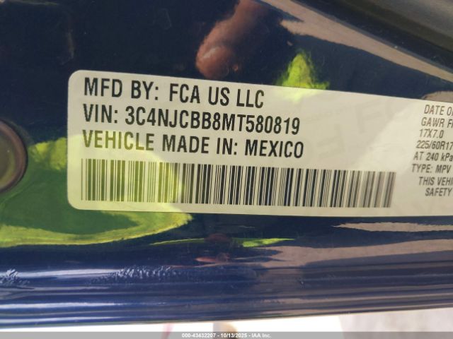 2021 JEEP COMPASS 3C4NJCBB8MT580819 Photo 8