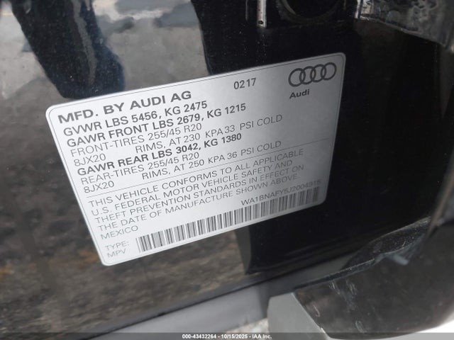2018 AUDI Q5 WA1BNAFY5J2004915 Photo 8