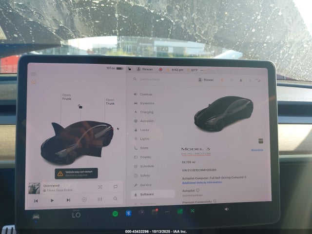 2021 TESLA MODEL 3 5YJ3E1EC9MF025283 Photo 6