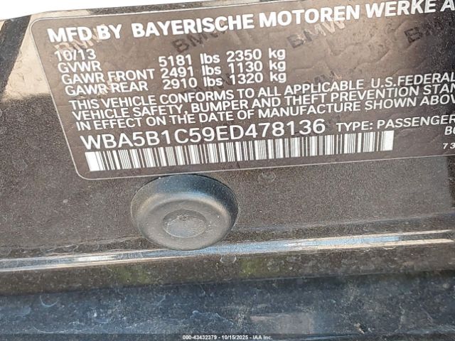 2014 BMW 535I WBA5B1C59ED478136 Photo 8