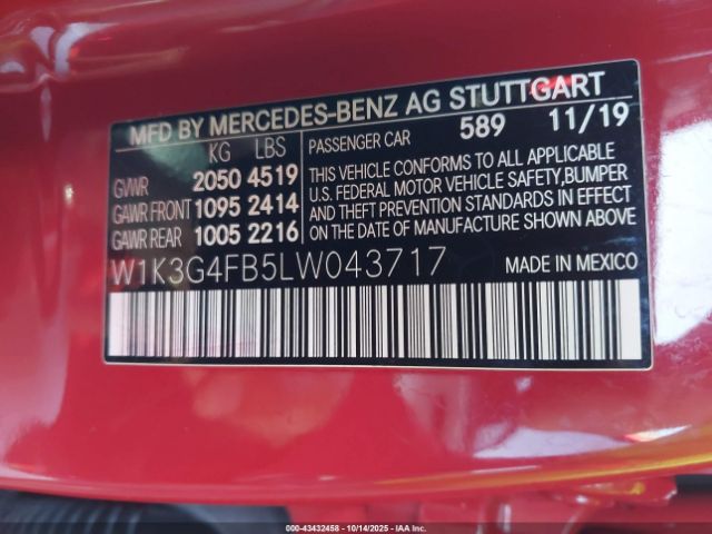 2020 MERCEDES-BENZ A 220 W1K3G4FB5LW043717 Photo 8