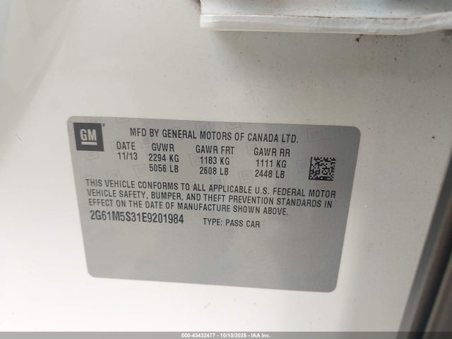 2014 CADILLAC XTS 2G61M5S31E9201984 Photo 8