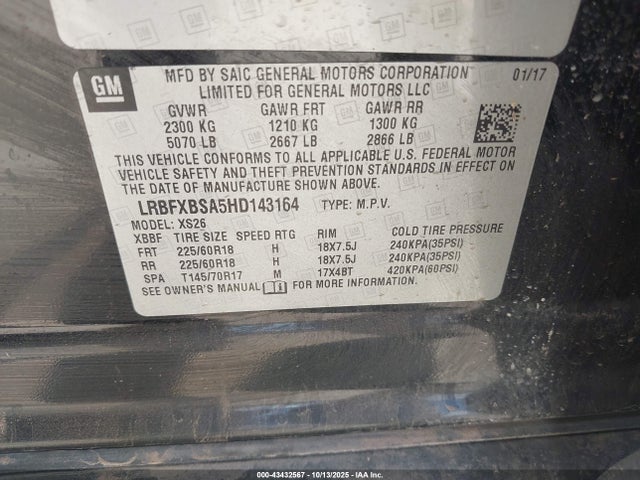 Buick Envision Essence 2017 LRBFXBSA5HD143164 Image 9