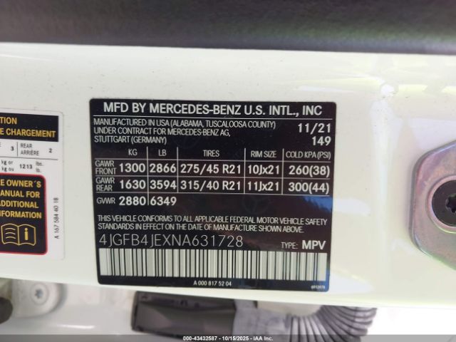 2022 MERCEDES-BENZ GLE 350 4JGFB4JEXNA631728 Photo 8