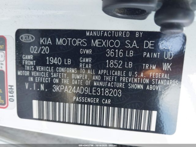 2020 KIA RIO 3KPA24AD9LE318203 Photo 8